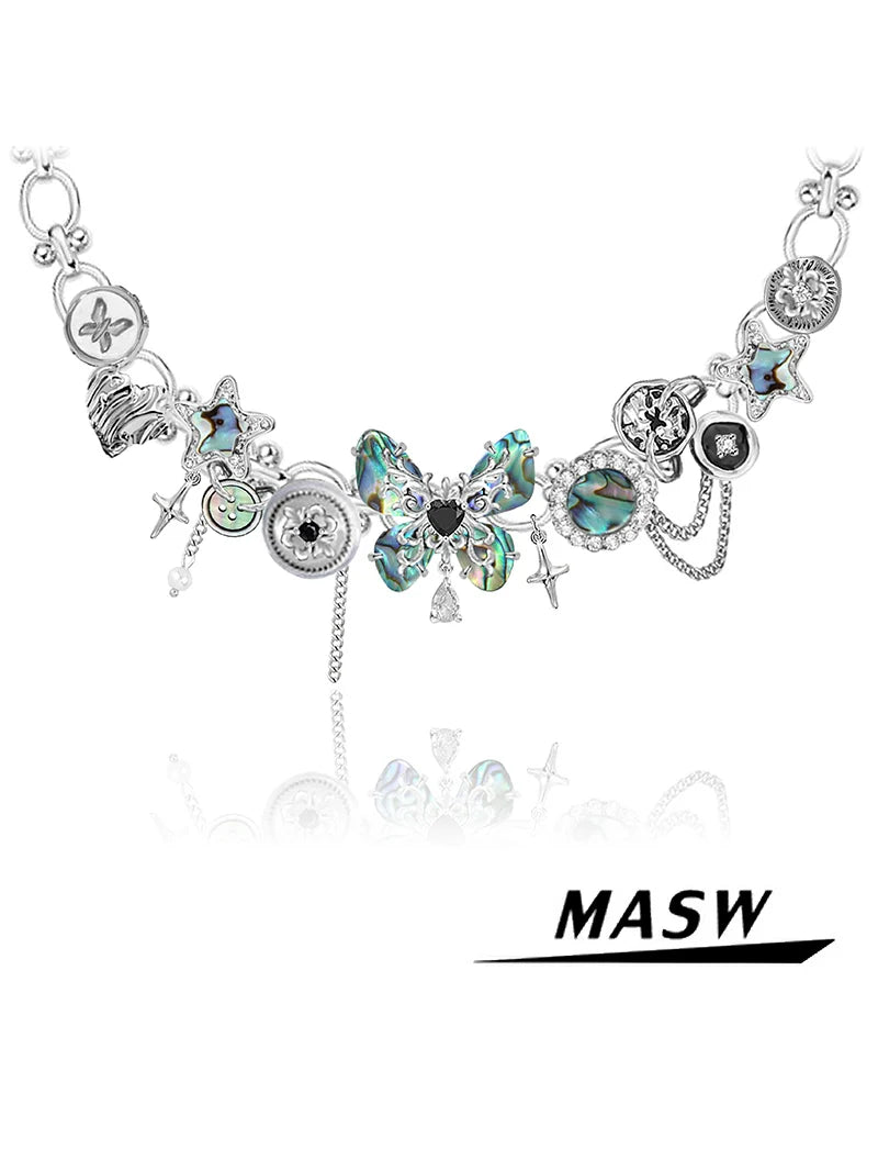 Dream Shell Butterfly Necklace