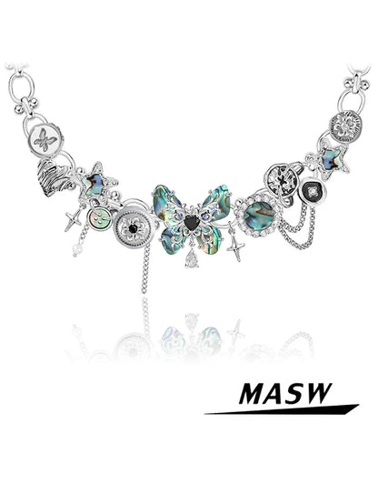 Dream Shell Butterfly Necklace