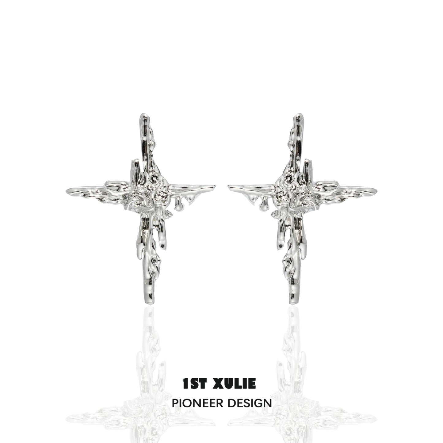 Y2K Rebel Cross Stud  Earrings