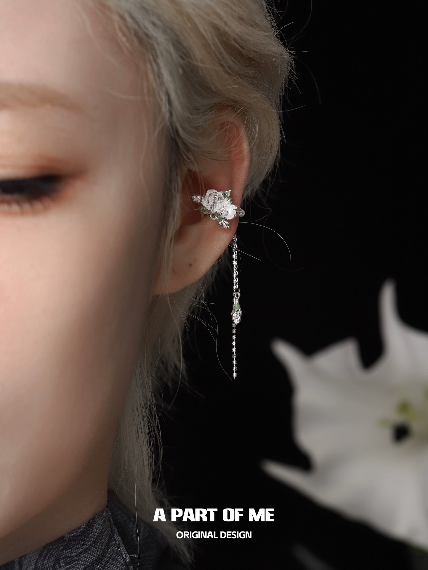 Elegant Jasmine Ear Cuffs