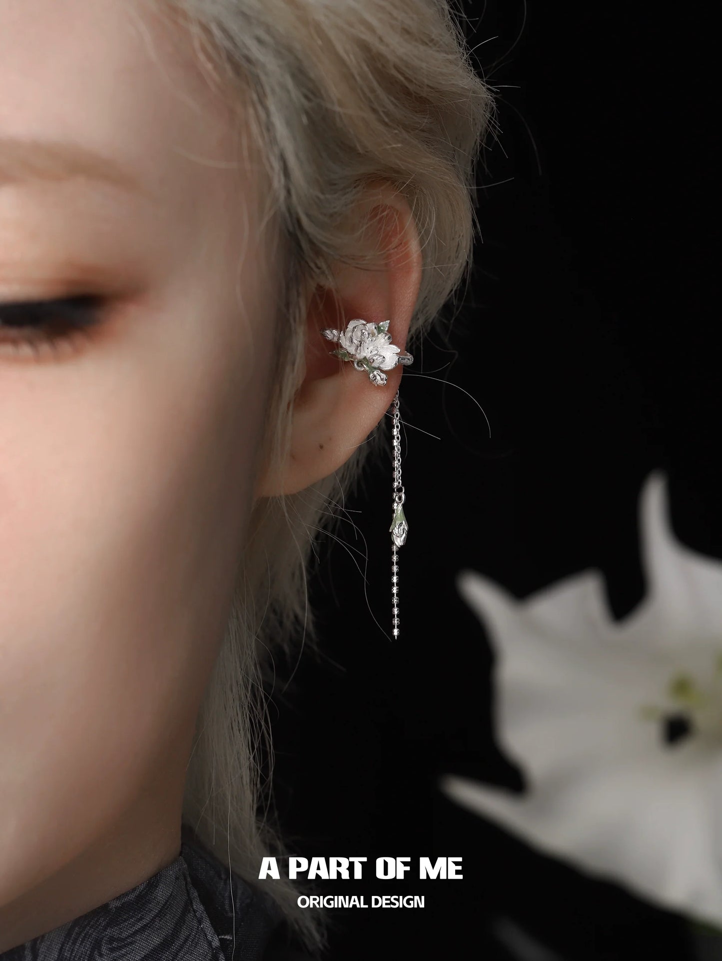 Elegant Jasmine Ear Cuffs