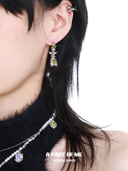 Super Rabbit Pendant Earrings