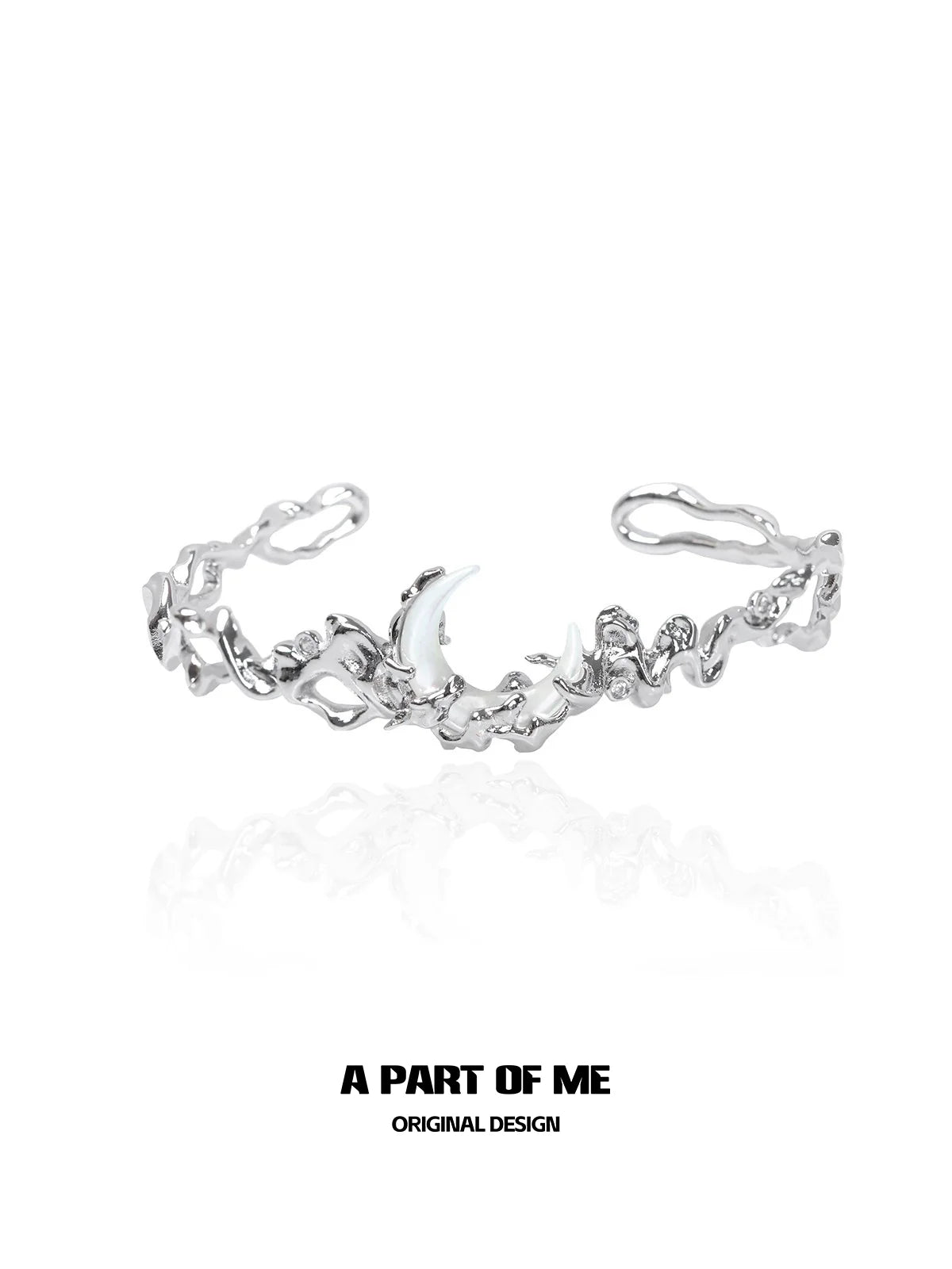 Frosted Moonlight Silver Bracelet