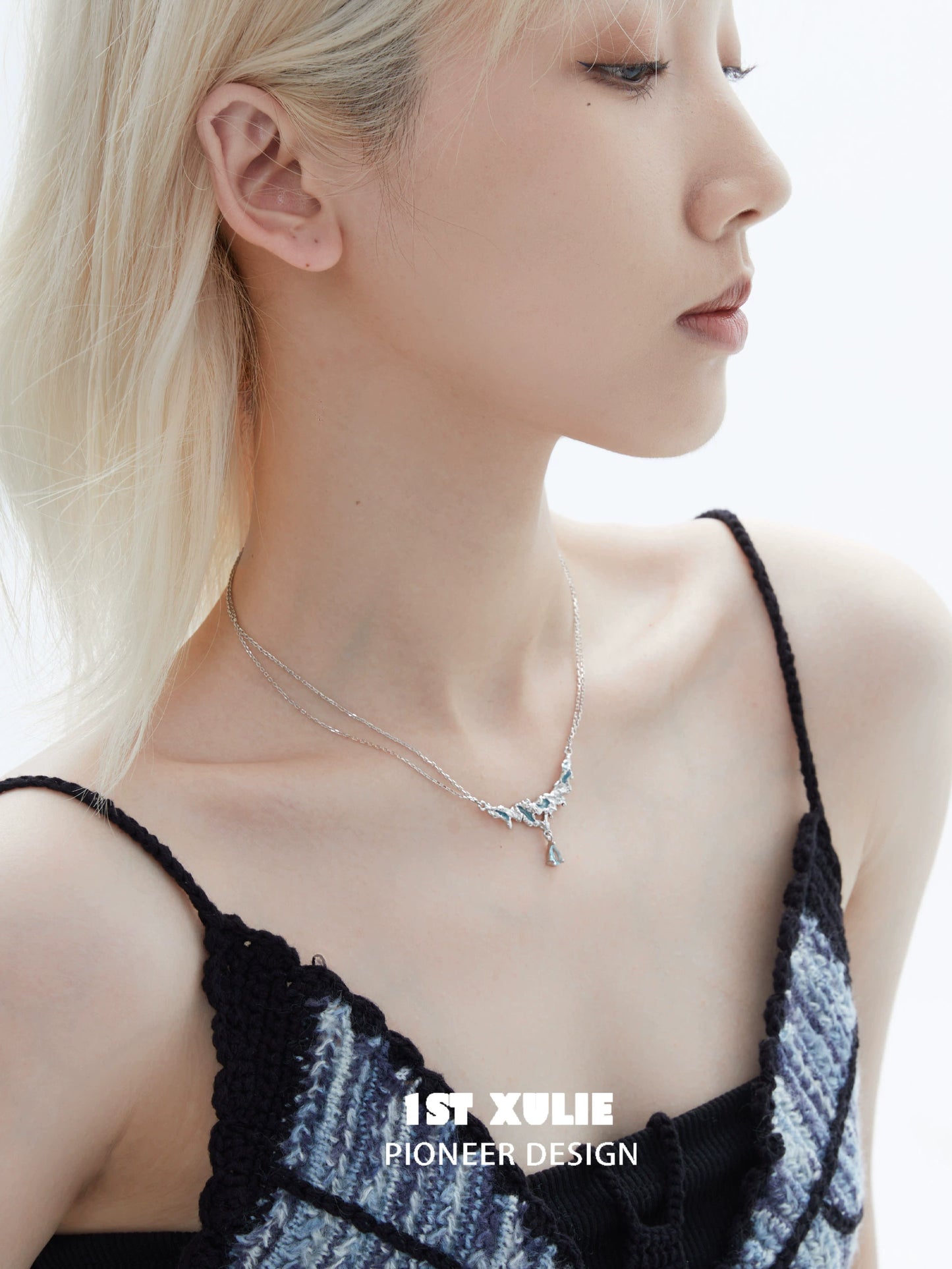 Ice Century Sea Silver Necklace