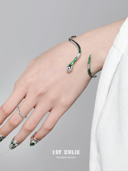 Y2K Slytherin Snake Cool Girl Bracelet