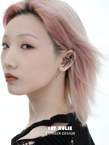 Y2K Dark Moon Ear Piercing Needle