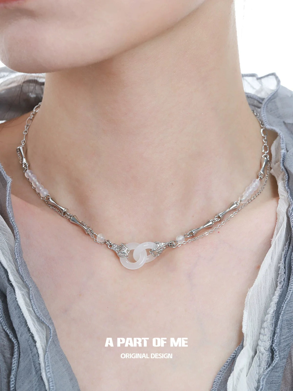 Chinese Peace Jade Necklace