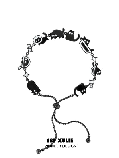 Playful Black Cat Cute Bracelet