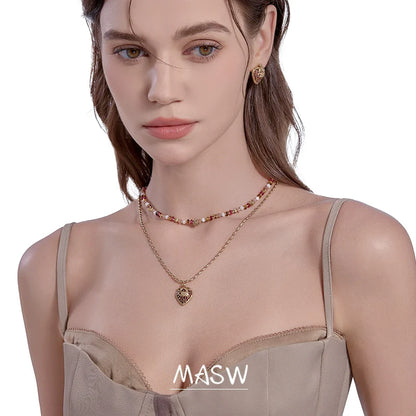 Strawberry Bead Necklace