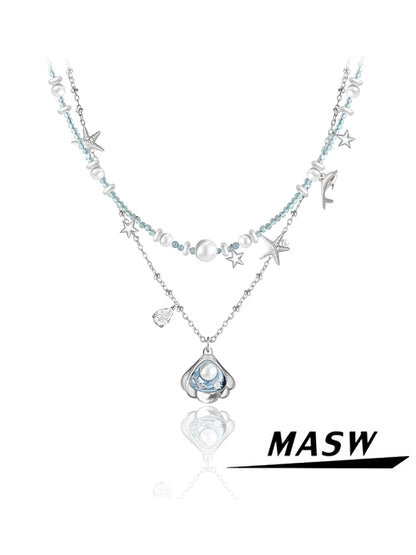 Sea Secret Beaded Necklace