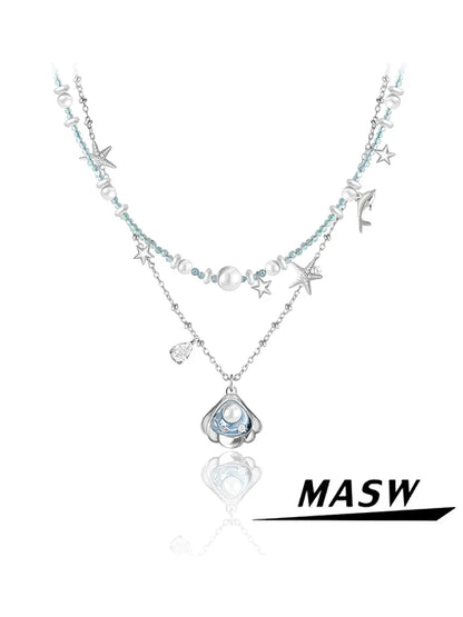 Sea Secret Beaded Necklace