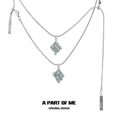 Mint Serpent Snakebone Necklace