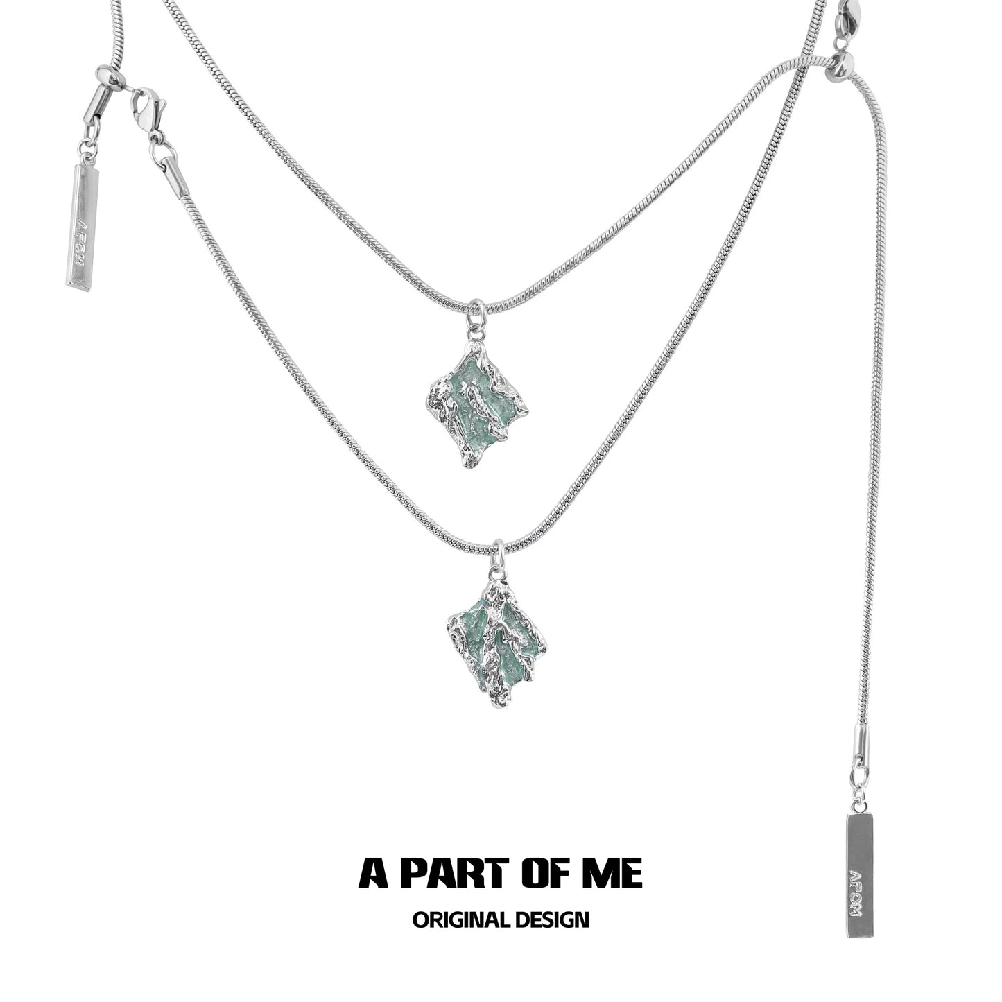 Mint Serpent Snakebone Necklace