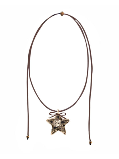 Graffiti Cat Star Necklace
