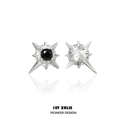 Cosmic Dark Matter Star Earrings