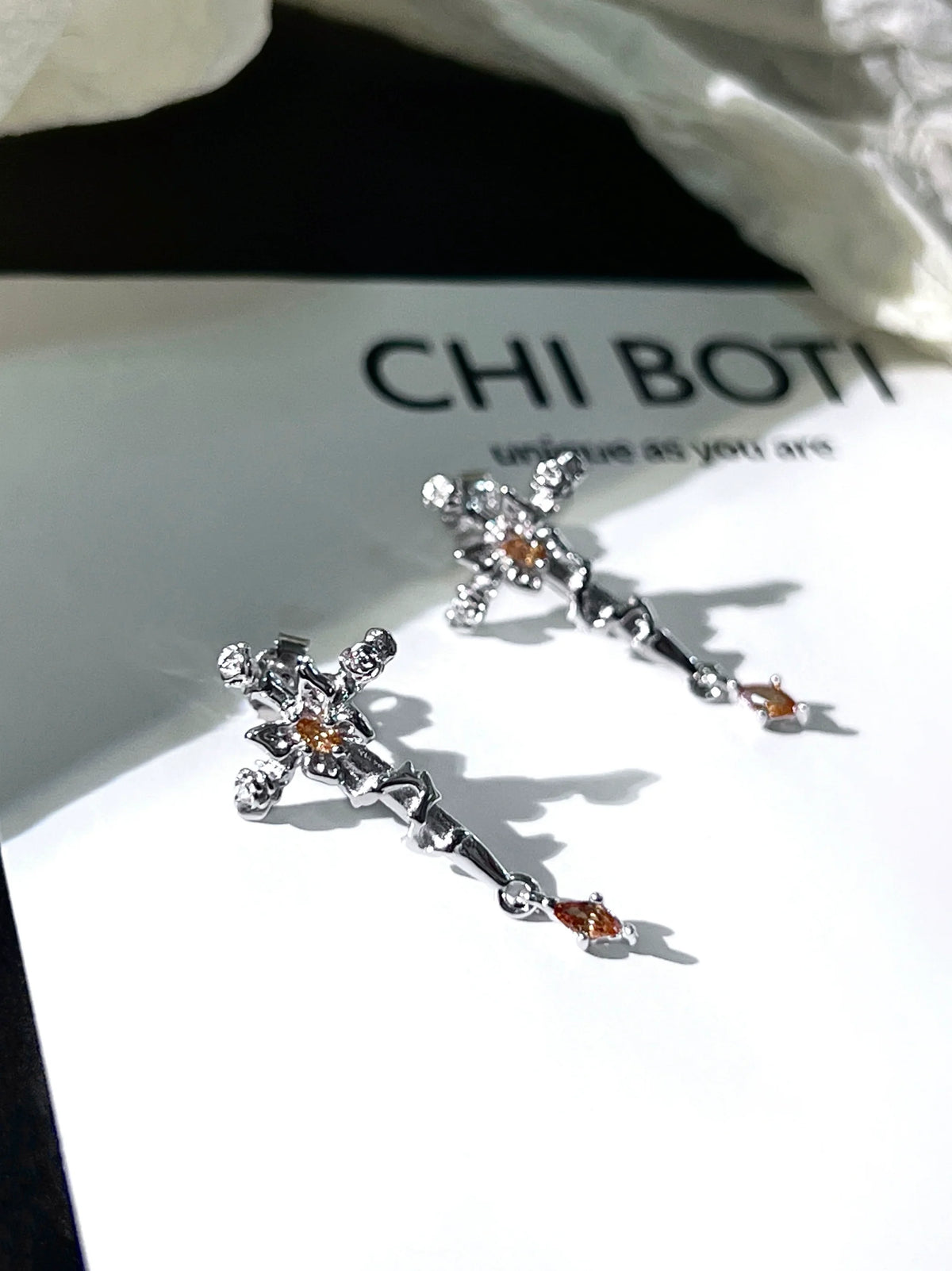 "Butterfly of Redemption" Cross Earrings
