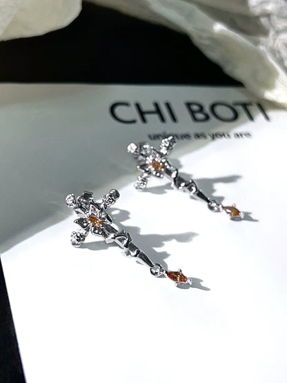"Butterfly of Redemption" Cross Earrings