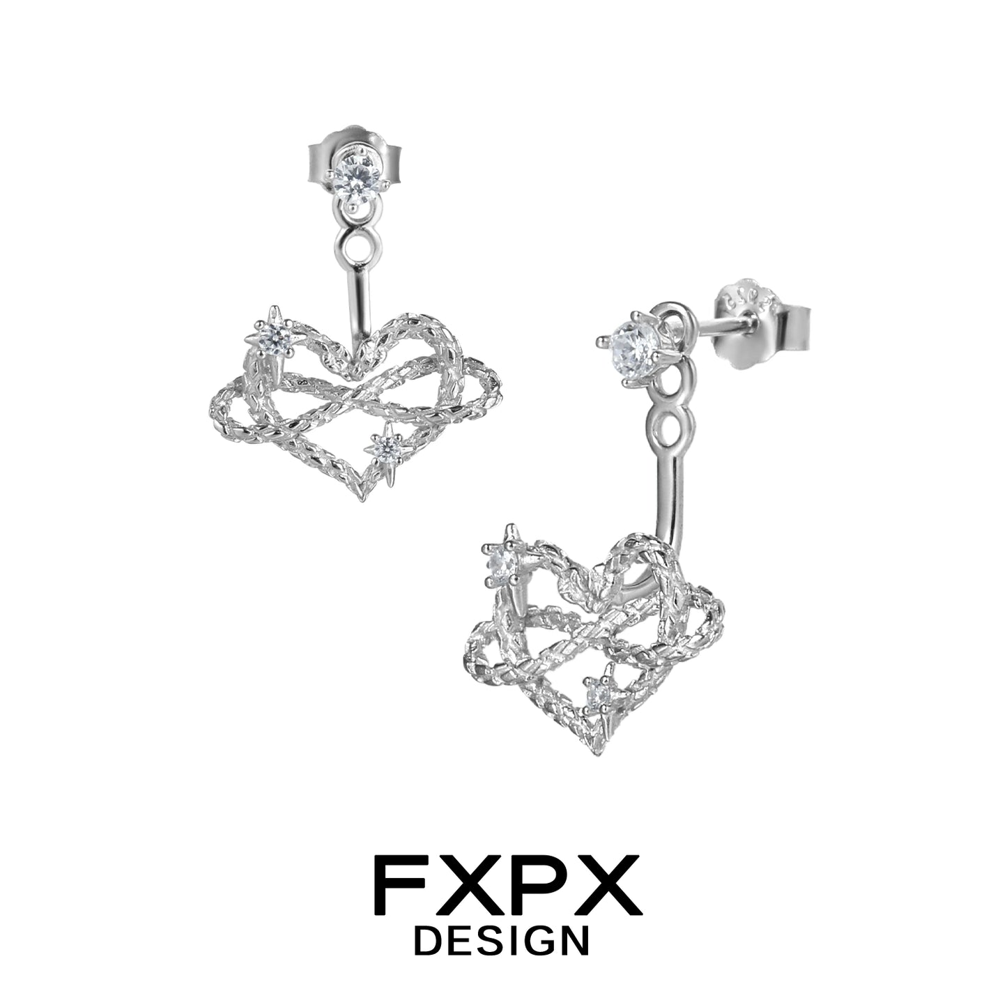 Y2K Eternal Heart Earrings