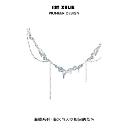 Ocean Breeze Tassel Clavicle Necklace