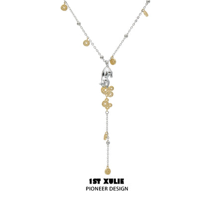 Lucky Cat Cool Charm Necklace