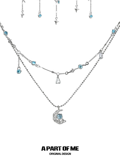 Moonlight Faust Blue Necklace