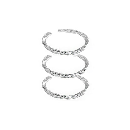 Minimalist Textured Thin Ring