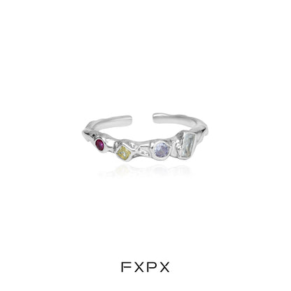 Dopamine Colored Zircon Ring