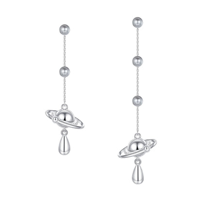 Planet Pearl Drop Earrings