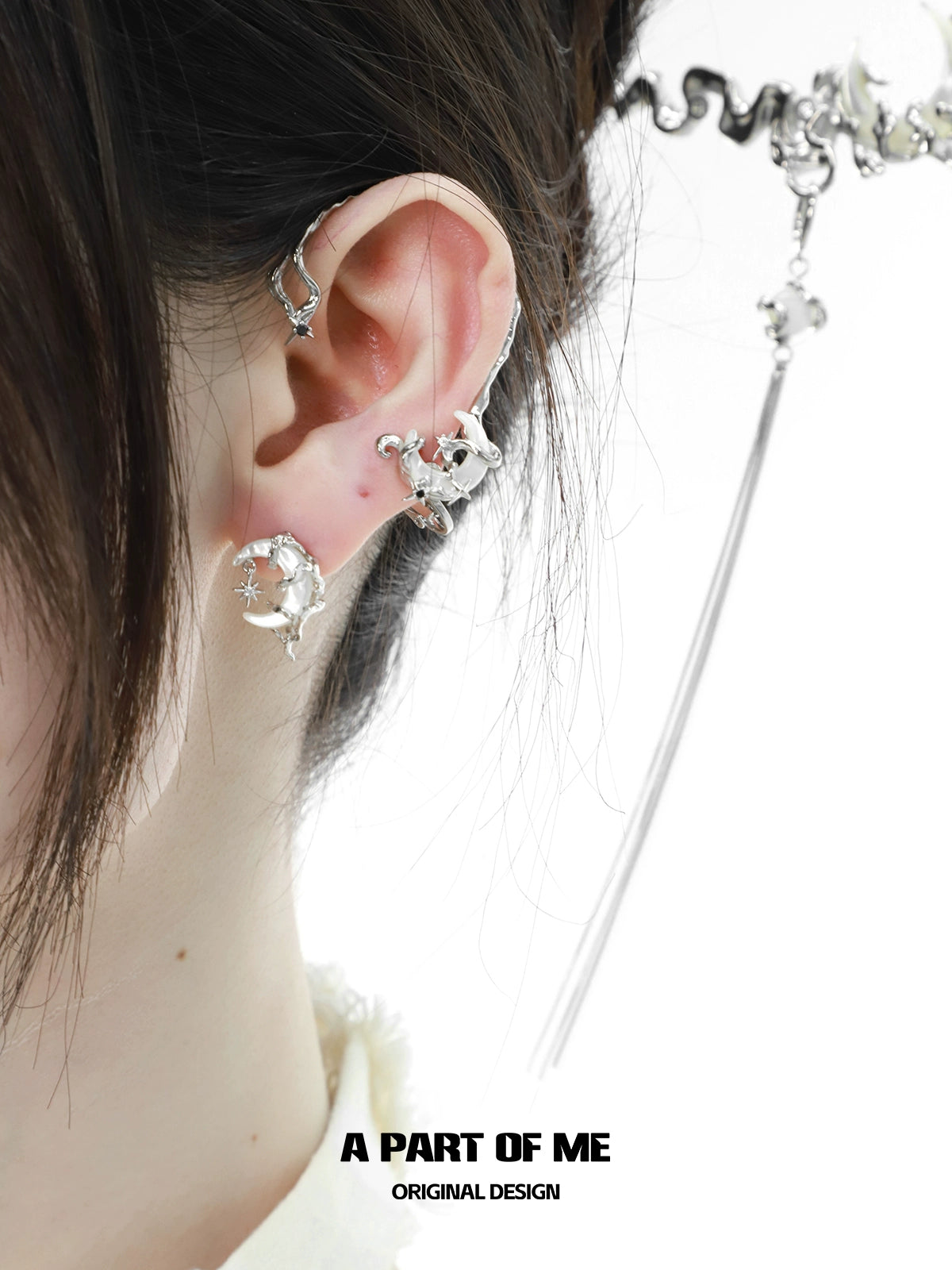 Silent Moon Shell Earrings