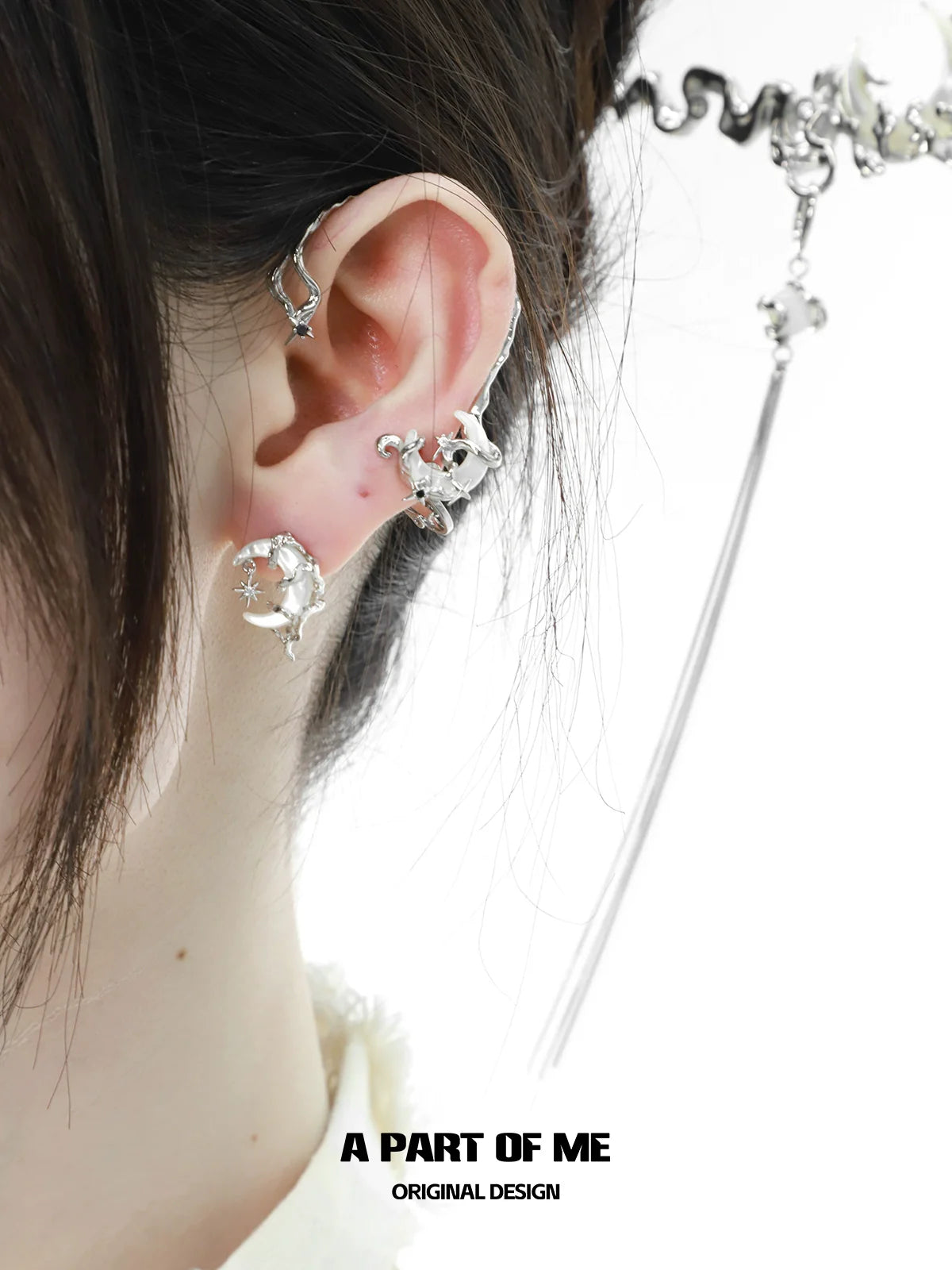 Silent Moon Shell Earrings