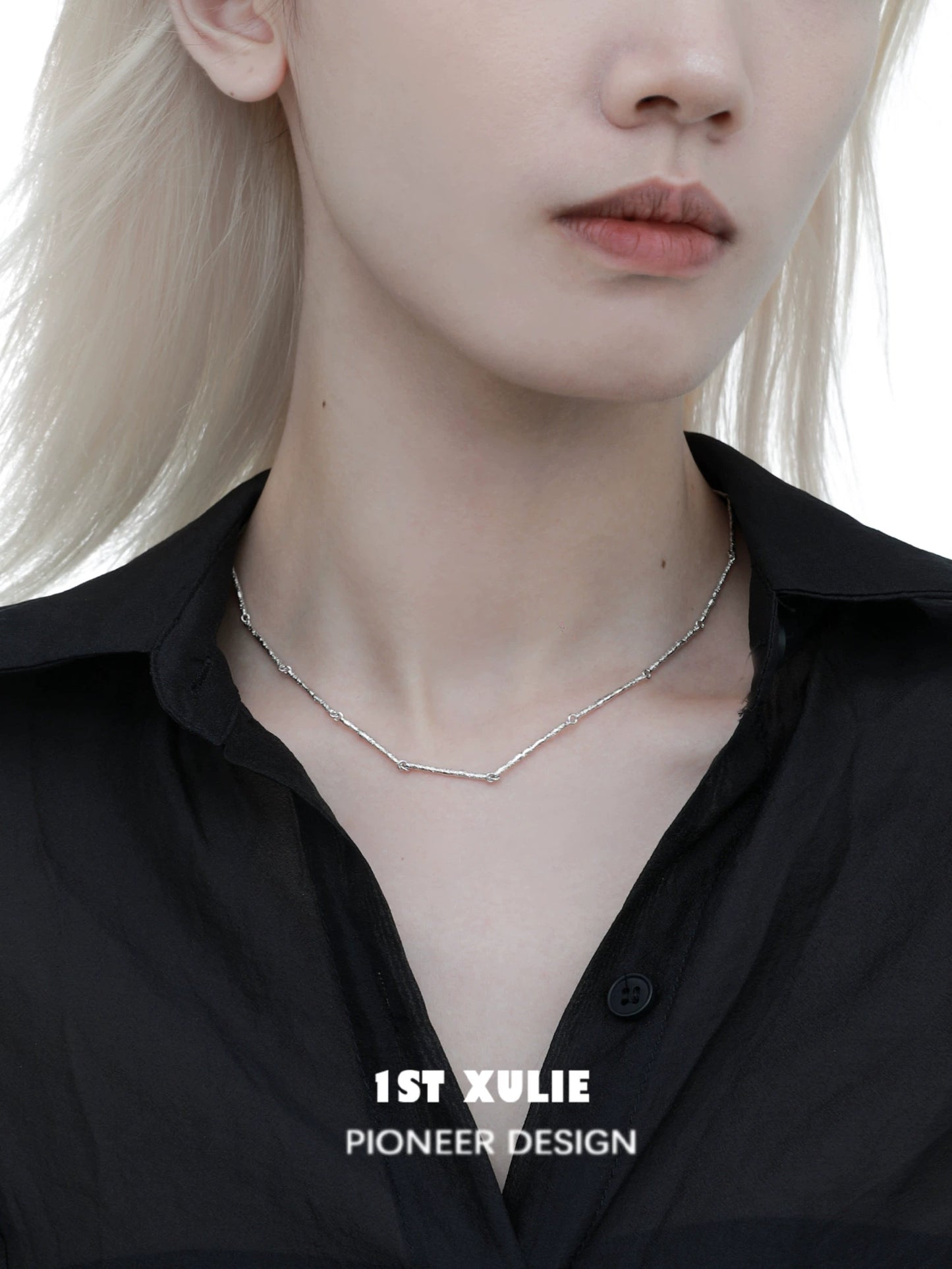 Minimalist Bamboo Segment Necklace