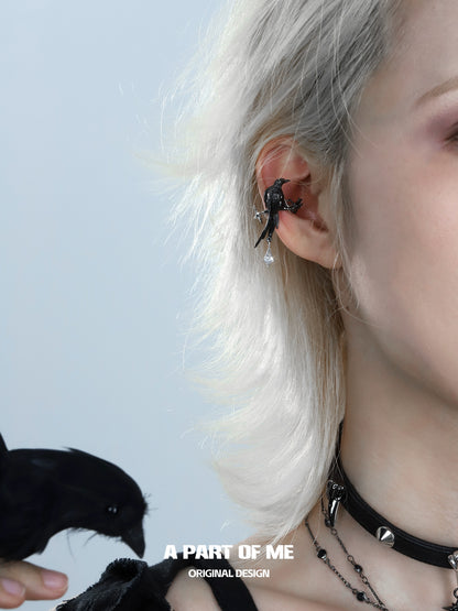 Raven Witch Gothic Ear Cuffs