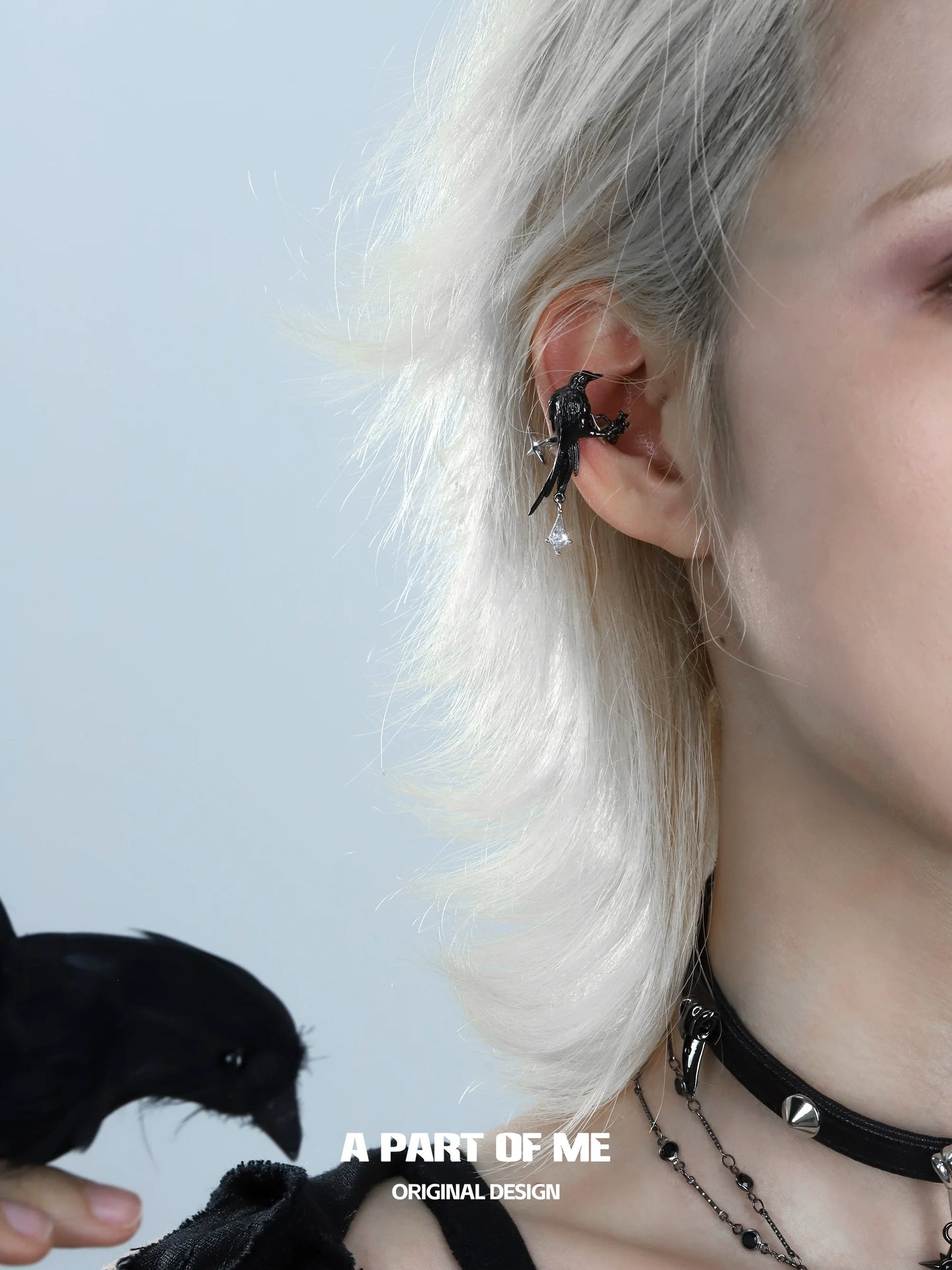 Raven Witch Gothic Ear Cuffs