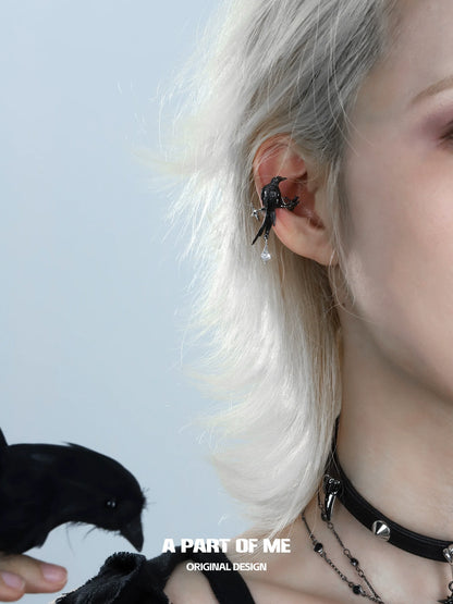 Raven Witch Gothic Ear Cuffs