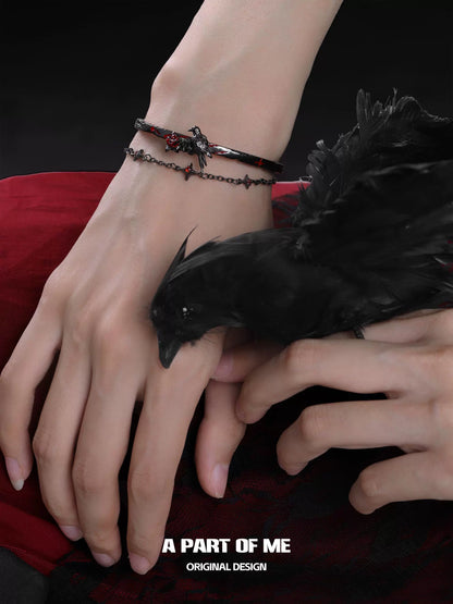 Raven Starlight Double Bracelet