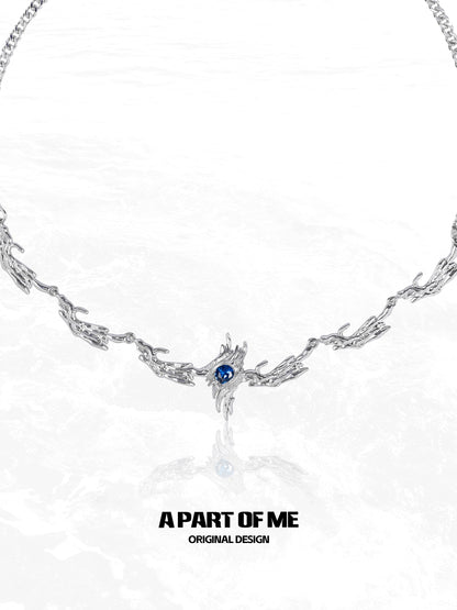 Ravenclaw Wing Diamond Necklace