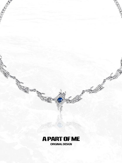 Ravenclaw Wing Diamond Necklace