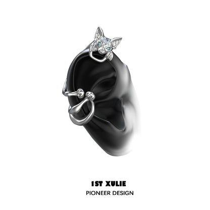 Y2K Cat Secret World Ear Cuff