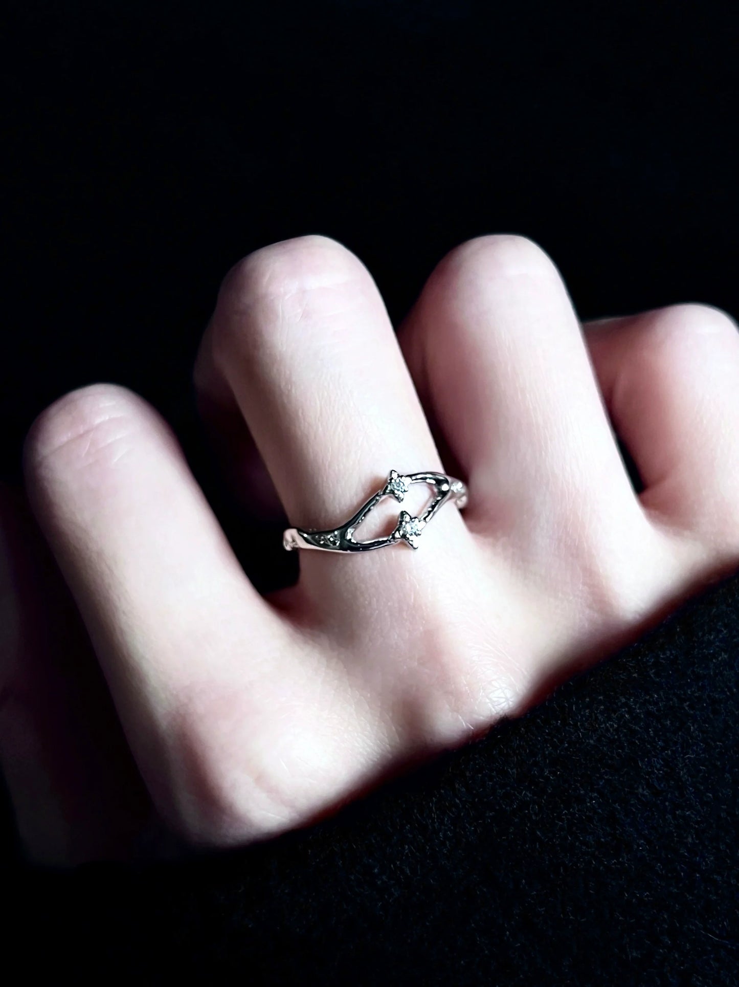 "Guardian Star" Galaxy Track Ring
