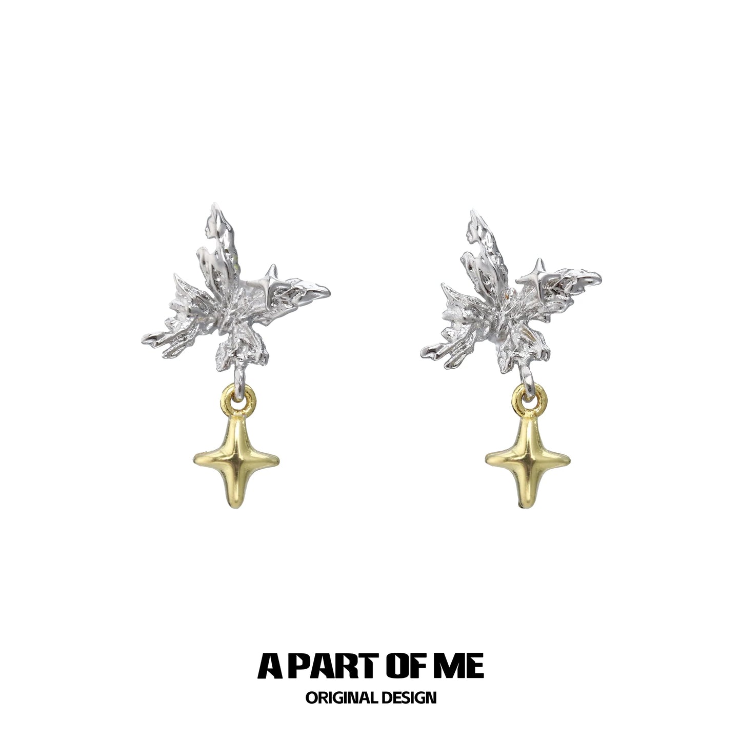 Dainty Butterfly Star Earrings