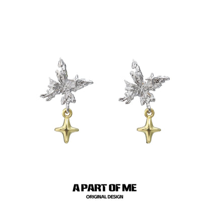 Dainty Butterfly Star Earrings