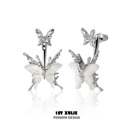 Futuristic Mechanical Butterfly Earrings