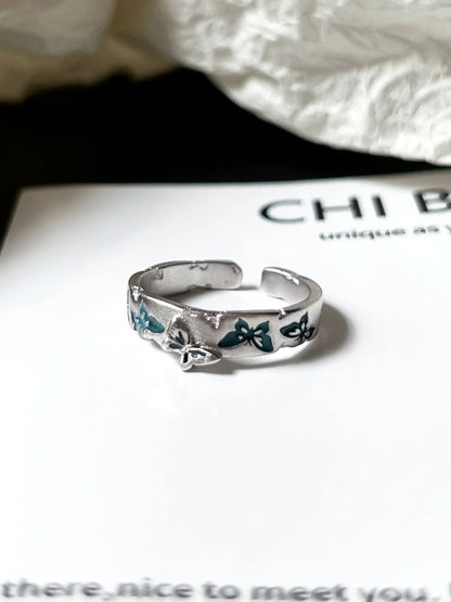 "Butterfly Relief" Hollow Ring