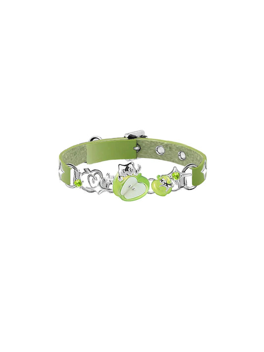 Summer Apple Cat Bracelet