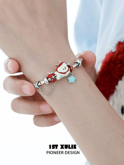 Apple Cat & Puppy Paradise Bracelet