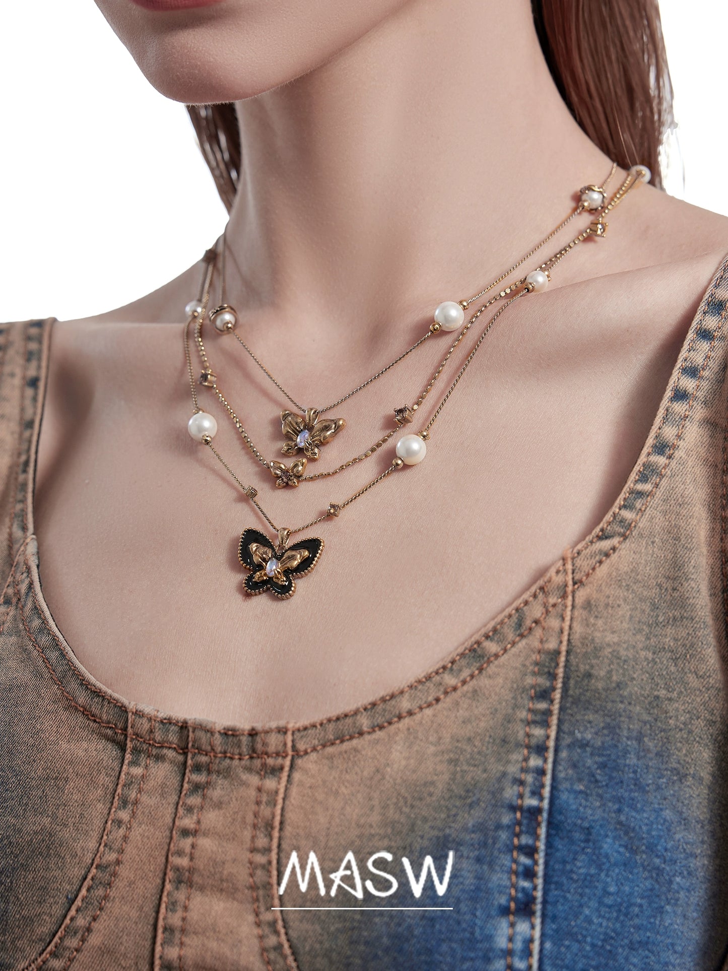 Butterfly Dance Vintage Necklace