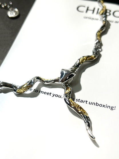 "Golden Snake" Gothic Necklace