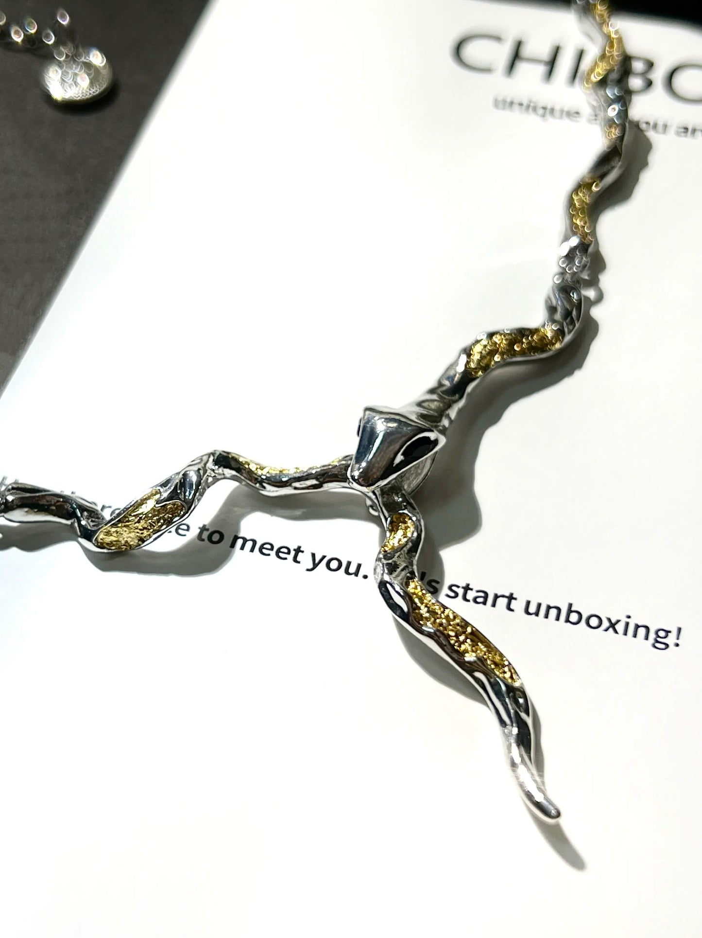 "Golden Snake" Gothic Necklace