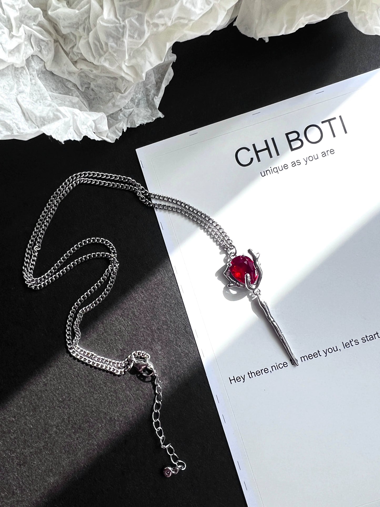 "No Man's Land Rose" Cold Necklace
