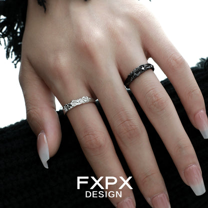Mystic Map Couple Rings